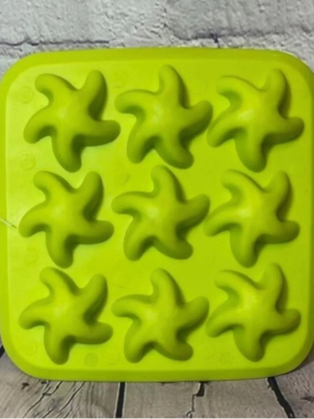 IKEA Plastis Rubber Ice Tray Mold Starfish Ocean Beach Shape Party Cocktail NEW